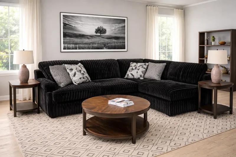 Ashley Black Sofa